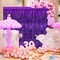 2-Pack Purple Metallic Foil Fringe Curtains 3.3x8.3ft Party Backdrop Decorations